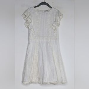Cyrillus Paris girls white dress, size 8
